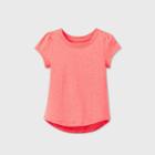 Toddler Girls' Short Sleeve Sparkle T-shirt - Cat & Jack Pink