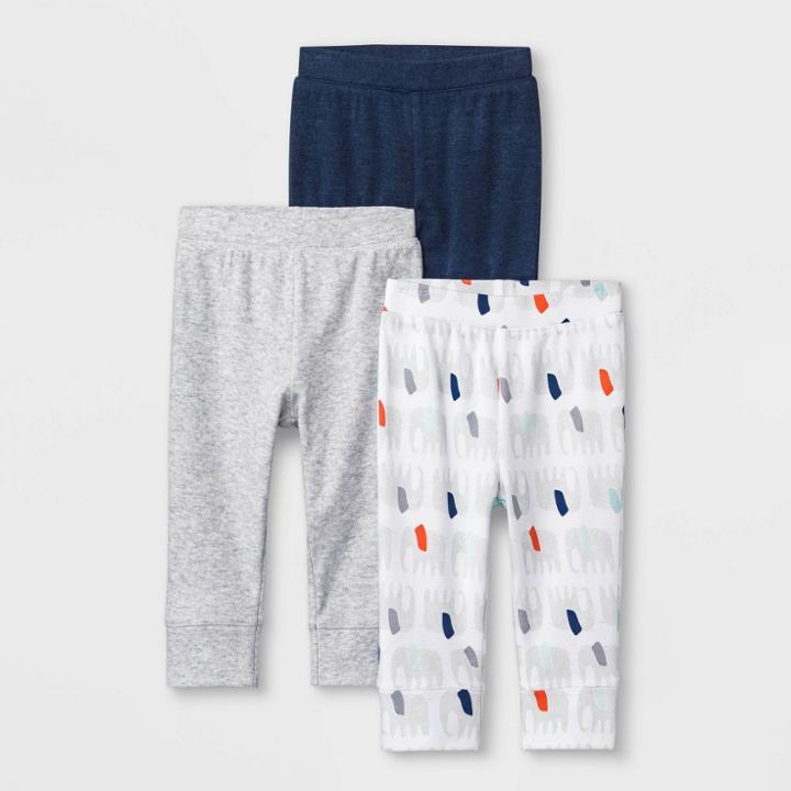 Baby 3pk Little Peanut Pants - Cloud Island 24m, Kids Unisex, Blue