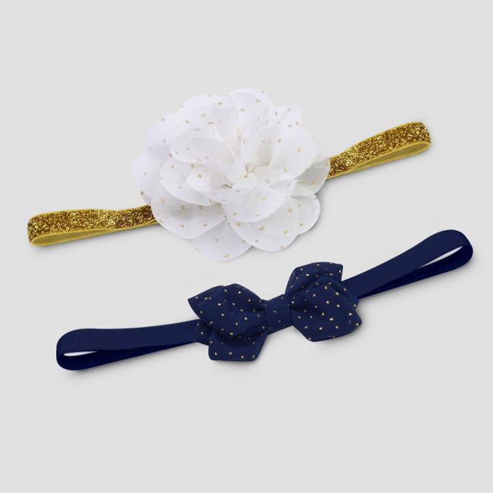 Baby Girls' 2pk Thanksgiving Headwrap - Just One You Made By Carter's Gold