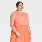 Women's Plus Size Tank Top - A New Day Peach