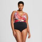 Clean Water Cleanwater Women's Striped Floral X Back One Piece - Floral