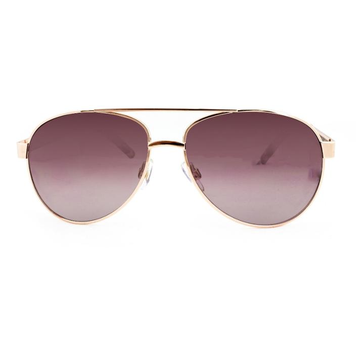 Target Women's Aviator Sunglasses With Smoke Lenses - Gold,