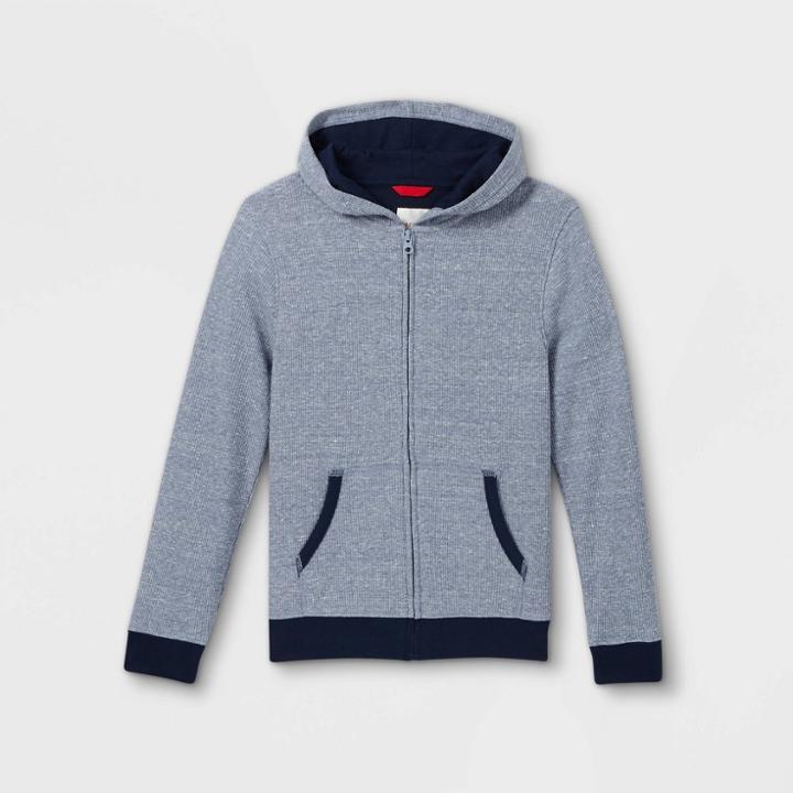 Boys' Lightweight Thermal Hoodie - Cat & Jack Navy
