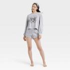 Women's Weekend Soul Butterfly Moon Headband & Pajama Set - Heathered Gray