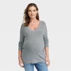 Lightweight Maternity Sweater - Isabel Maternity By Ingrid & Isabel Gray