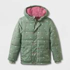 Girls' Reversible Puffer Jacket - Cat & Jack