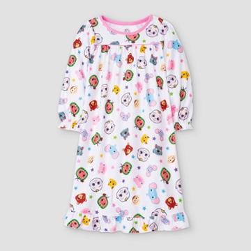 Toddler Girls' Cocomelon Holiday Granny Nightgown - White