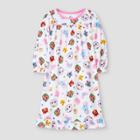 Toddler Girls' Cocomelon Holiday Granny Nightgown - White