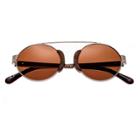 Earth Wood Talisay Polarized Sunglasses - Silver & Walnut/brown, Adult Unisex, Toasted Walnut
