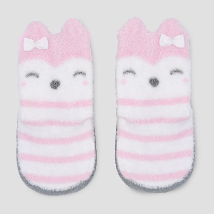 Baby Girls' Terry Puppet Slipper Socks - Just One You Made By Carter's Pink Baby,