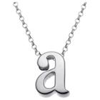 Distributed By Target Women's Sterling Silver 'a' Initial Charm Pendant -