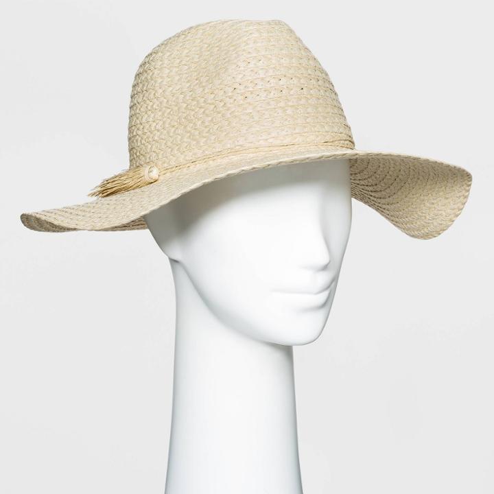 Women's Straw Panama Hat - Universal Thread - Natural, Brown