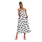 Women's Polka Dot Cover Up Dress - Tabitha Brown For Target White/black Xxs