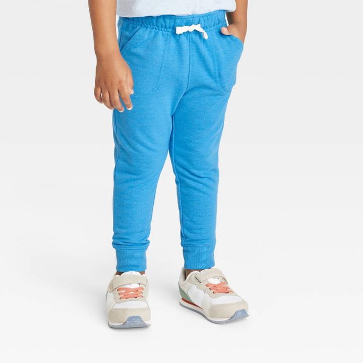 Toddler Boys' French Terry Pull-on Jogger Pants - Cat & Jack Blue