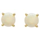 Target .50 Carat Tw Oval-cut Opal Stud Earrings Gold Plated (october), Girl's,