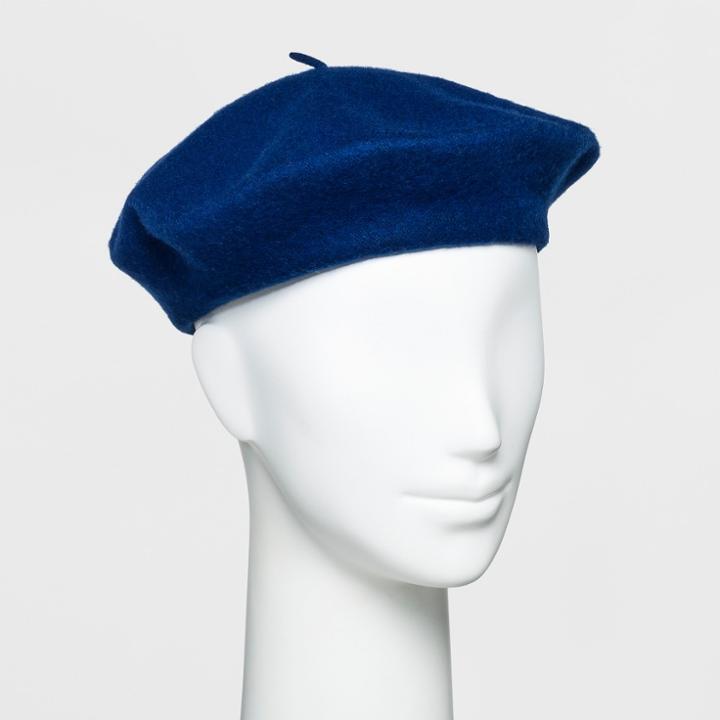 Women's Wool Beret - A New Day Blue