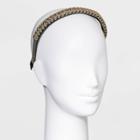 Faux Leather Chain Headband - A New Day Gray