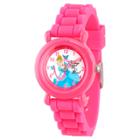 Girls' Disney Princess Cinderella Pink Plastic Time Teacher Watch - Pink, Girl's