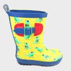 Boys' Rain Boots Dino Yellow S - Sun Squad , Boy's,