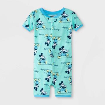 Baby Boys' Mickey Mouse & Friends Romper - Blue