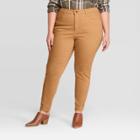 Women's Plus Size High-rise Skinny Jeans - Universal Thread Yellow