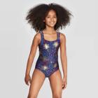 Girls' Firecracker One Piece Swimsuit - Cat & Jack Navy