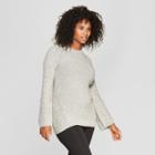 Maternity Cable Crew Sweater - Isabel Maternity By Ingrid & Isabel Gray