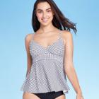 Women's Peplum Tankini Top - Kona Sol Black/white