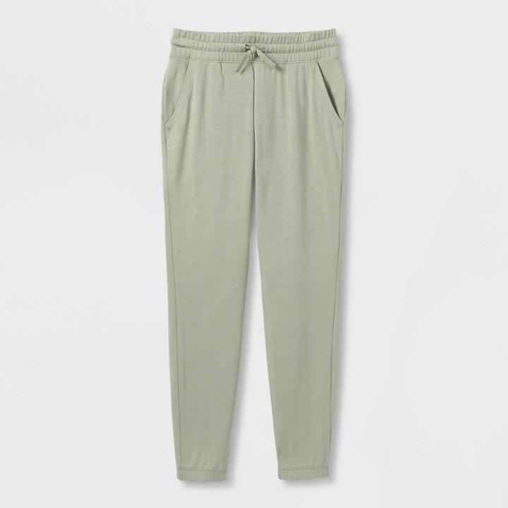 Girls' Cozy Soft Fleece Joggers - All In Motion Olive Green