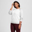 Women's Plus Size Pullover With Lace Detail - Ava & Viv Gray