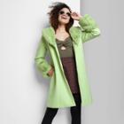 Women's Faux Fur Trim Long Jacket - Wild Fable