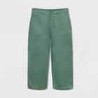 Women's Plus Size High-rise Wide Leg Cropped Jeans - Universal Thread Green