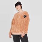 Zoe+liv Women's Warm & Cozy Plus Size Graphic Sweatshirt (juniors') - Brown