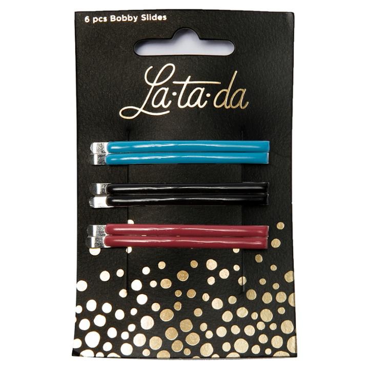 La-ta-da Enameled Bobby Slides 6 Ct, Girl's, Blue