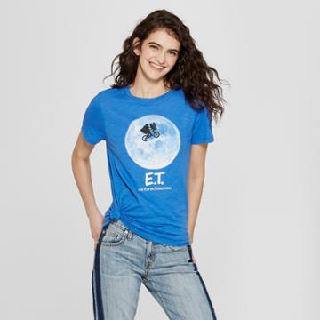 Iml Women's E.t. The Extra-terrestrial Short Sleeve Graphic T-shirt (juniors') Blue