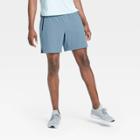 Men's Stretch Woven Shorts - All In Motion Blue Gray S, Men's,
