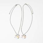 Girls' 2pk Unicorn With Star Charm Necklace - Cat & Jack , Red/grey/silver