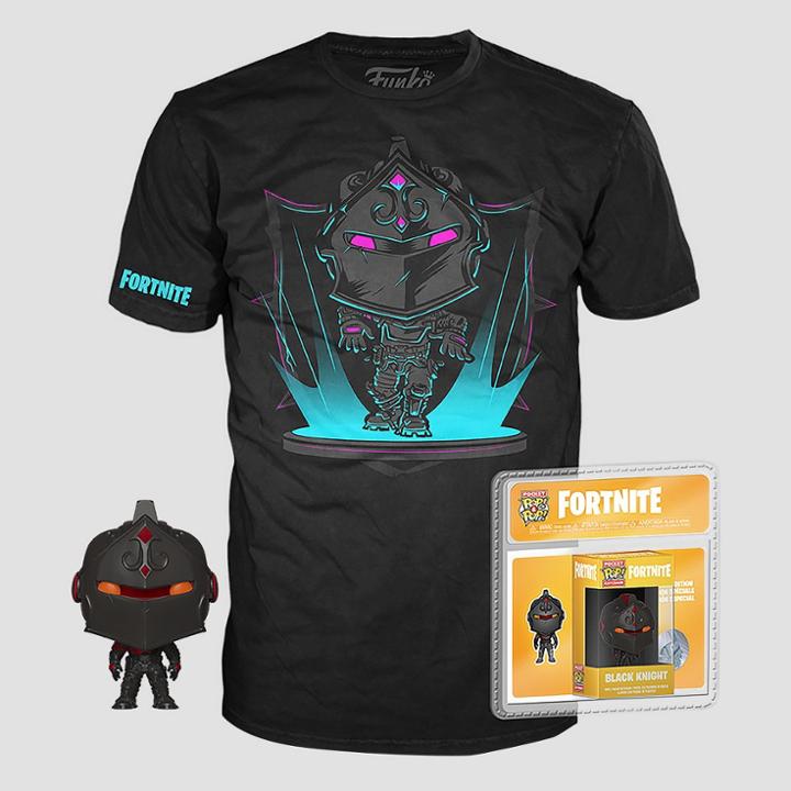 Kids' Funko Pop! Fortnite: Black Knight Short Sleeve T-shirt - Black