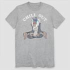 The Lion King Men's Disney Lion King Rafiki Chill Out Short Sleeve Graphic T-shirt - Gray