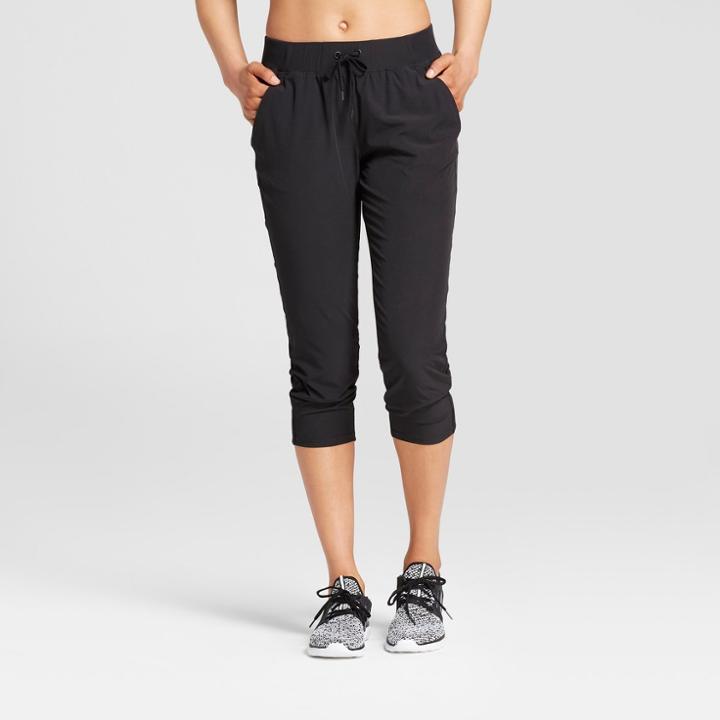 Women's Woven Capri Leggings - C9 Champion Black