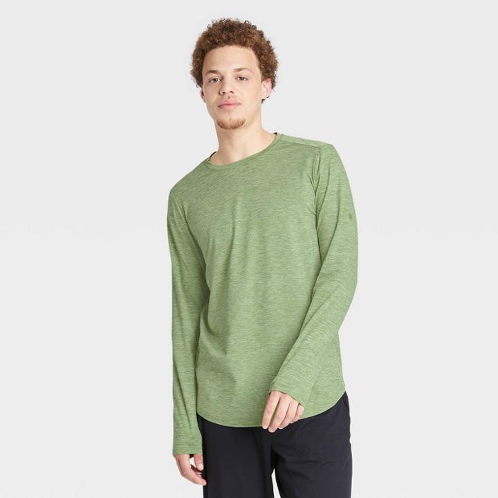All In Motion Men's Soft Gym Long Sleeve T-shirt - All In