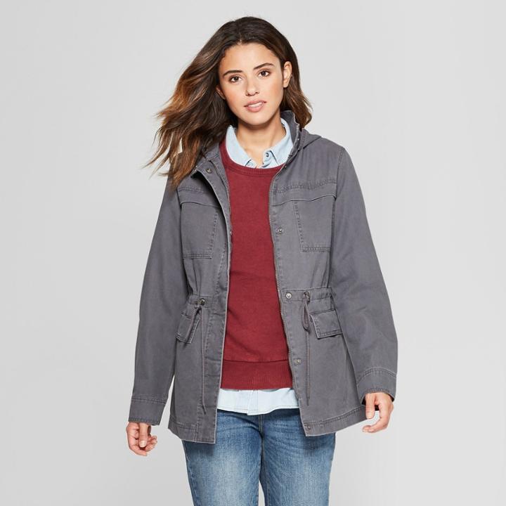 Women's Utility Anorak Jacket - Universal Thread Gray