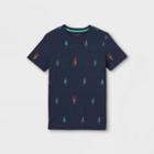 Boys' Printed Short Sleeve T-shirt - Cat & Jack Navy