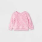 Baby Girls' Sparkle Heart Shirt Jacket - Cat & Jack Pink Newborn
