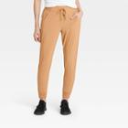Women's Stretch Woven Lined Pants 28 - All In Motion Camel
