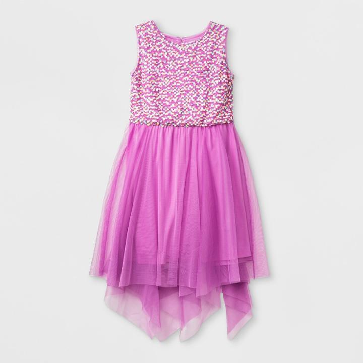 Plus Size Girls' 2pc Tulle Tutu Dress - Cat & Jack Purple