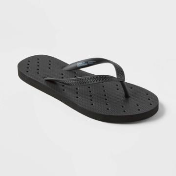 S Shower Flip Flop Black - Room Essentials
