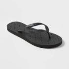 S Shower Flip Flop Black - Room Essentials