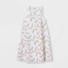 Girls' Printed Sleeveless Knit Dress - Cat & Jack White