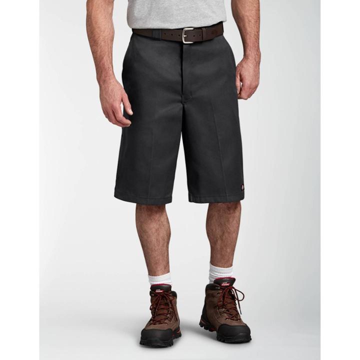 Dickies Men's Big & Tall 13 Loose Fit Multi-use Pocket Work Short - Black